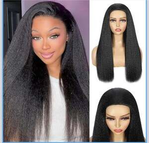 Arabella Yaki Straight 22 Inch Synthetic Half Wig with Drawstring Cap